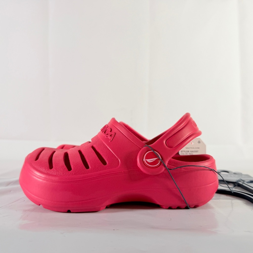 Nautica Kids River Edge Toddler Clogs Red Slip On Water Shoes‎ Size 11 New